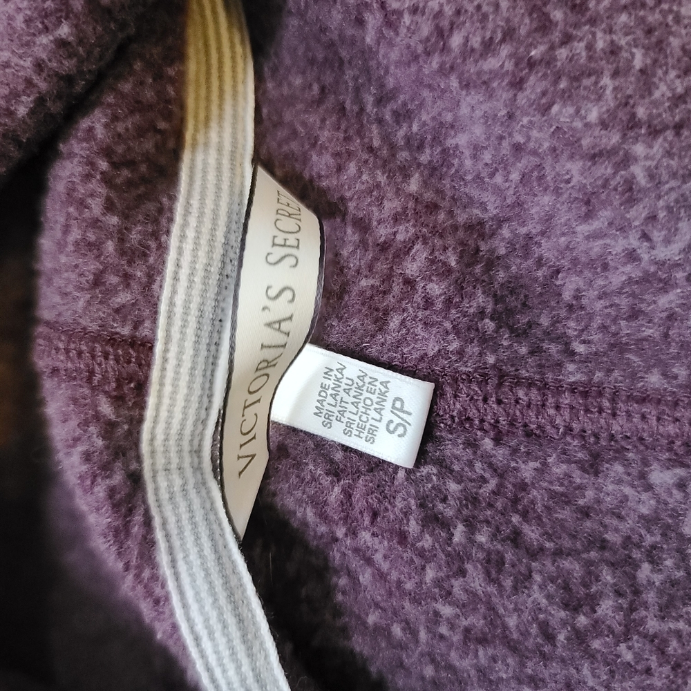 Victorias Secret purple‎ sequined hoodie small - Picture 5 of 9
